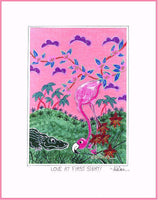 LOVE AT FIRST SIGHT - FLAMINGO AND ALLIGATOR - 8