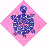 Baby Purple Turtle - Square Painting on Canvas - art by debOrah