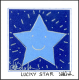 LUCKY STAR - Square Art Framed Print - art by debOrah