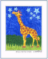 REACH FOR THE STARS - Giraffe and Stars 11